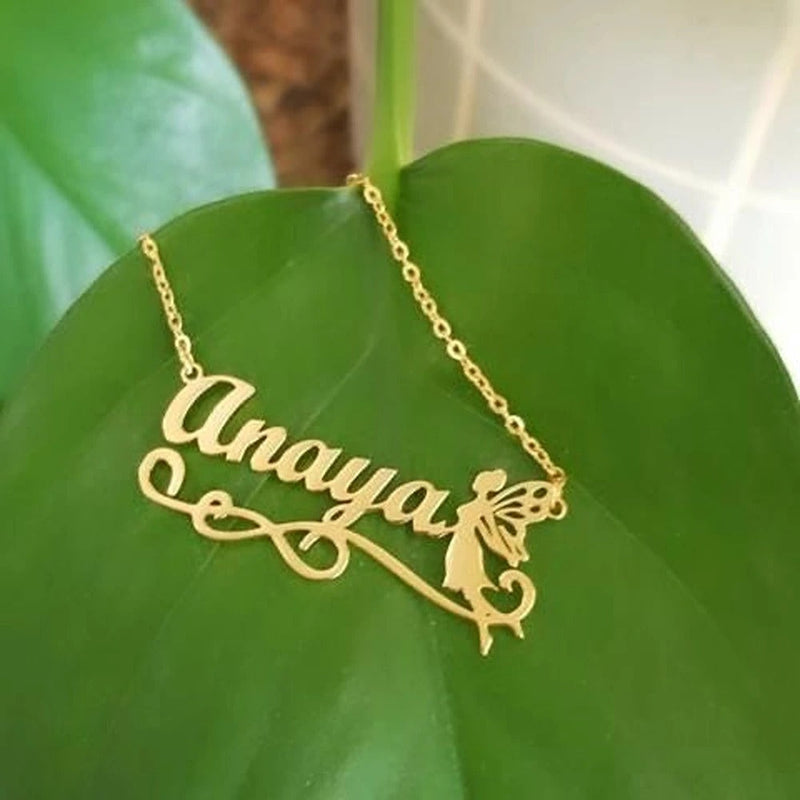Angel Personalized Name Gold/Silver Plated Locket