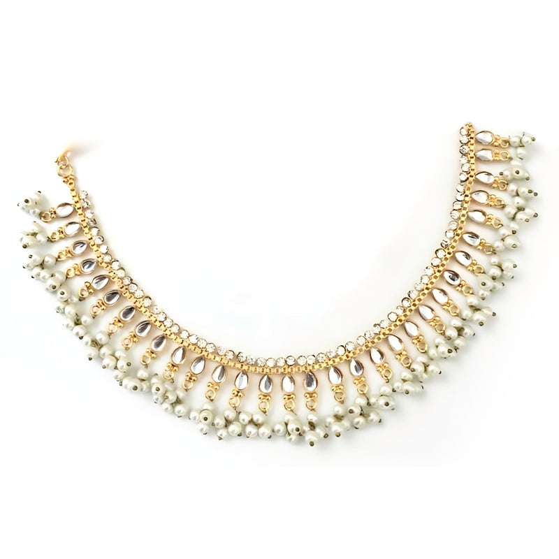 Kundan Sheesha Jhumka And Choker Set