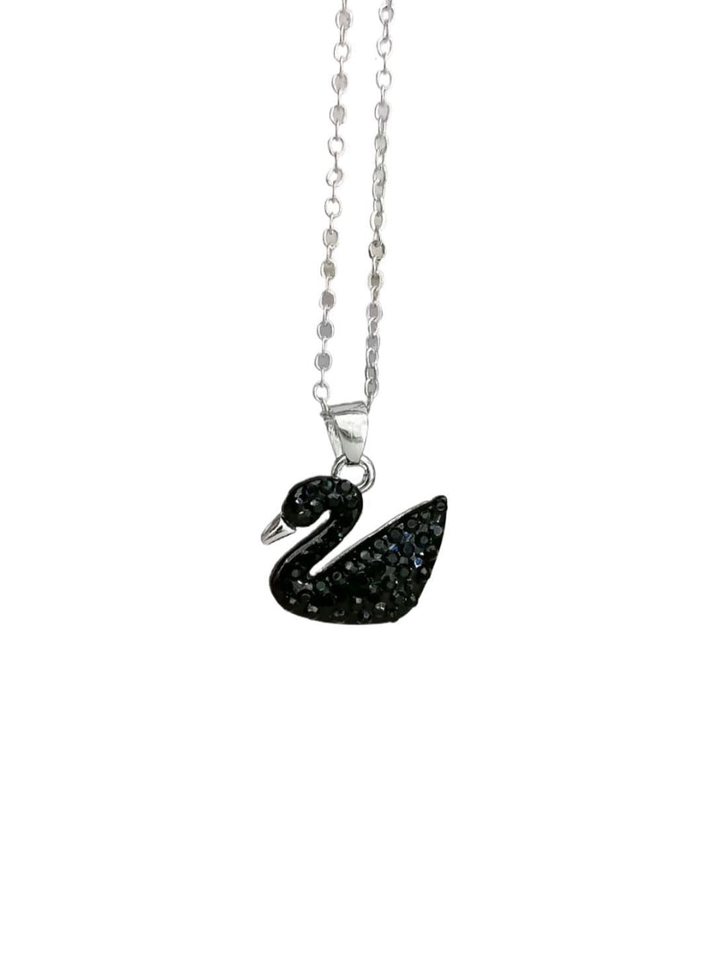 Black Duck Shape Daily wear Necklace Pendant