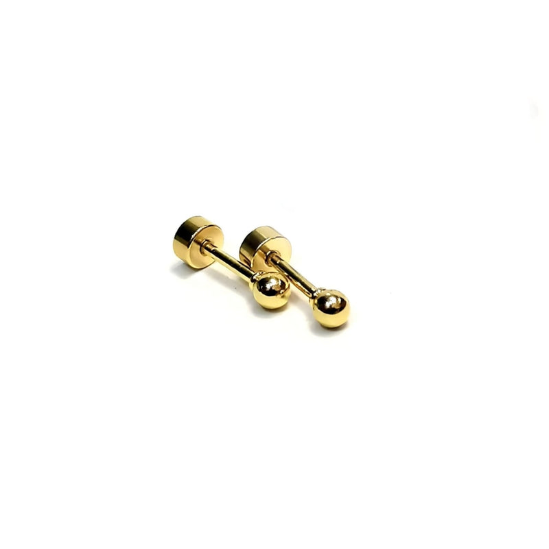 Mini Balls Stud Earrings set (Gold Plated) 3Pairs