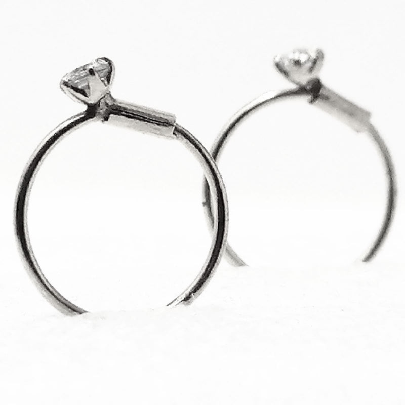 Fresh Stone Silver NoseRing (100% Chandi) 1Pc