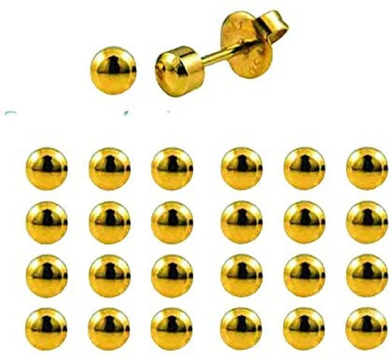 Golden Ear Studs (12/6 Pairs) Set